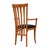 Mid-Century Modern Pair of Scandinavian Modern Accent Arm Chairs W. Tall Elegant Back For Sale - Image 3 of 7