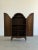 1960s Burl & Walnut Art Decor Armoire on Cabriole Legs For Sale - Image 4 of 17