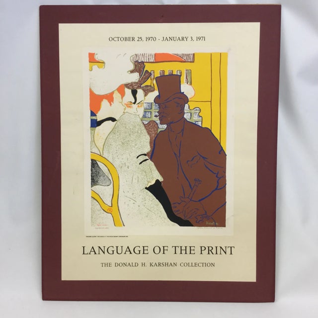 Large poster from The Donald H Karshan Collection. In wonderful vintage condition. Has been wrapped in plastic for...