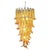 Large Italian Murano Glass Spiral Chandelier with 83 Amber Glass Petals, 1990s For Sale - Image 9 of 13