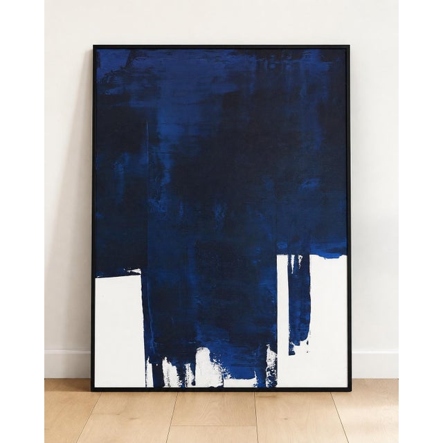 A striking pair of oversized framed abstract artworks from RH / Restoration Hardware’s General Public collection,...