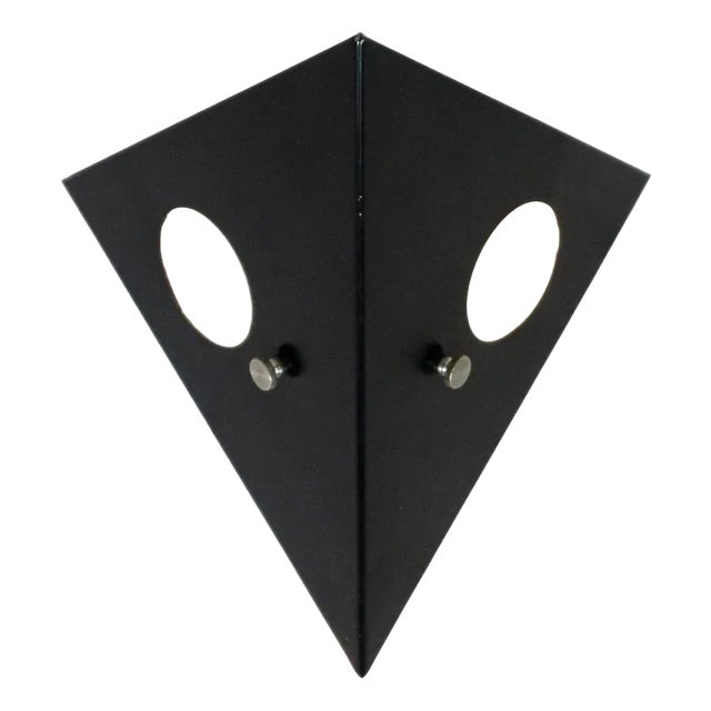 Black Metal Night Owl Wall Lamp from Raak, Netherlands, 1960s For Sale