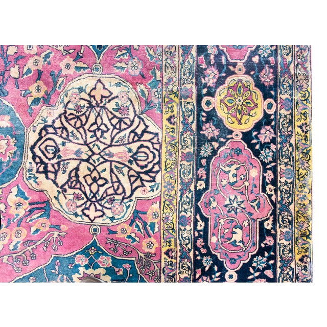 Late 19th Century Persian Lavar Kirman Rug For Sale - Image 4 of 16