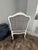 White Antique Chair and Foot Stool For Sale - Image 8 of 12