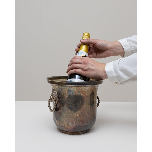 20th Century French Silver Plated Champagne Bucket For Sale - Image 11 of 18