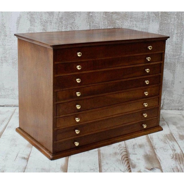 Antique French Apothecary Drawer Cabinet, 1900 For Sale - Image 9 of 11