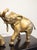 Black Irénée Rochard, Elephant with Baby, 1920s-1940s, Golden Spelter For Sale - Image 8 of 17