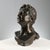 Metal Young Woman's Face, 19th-20th Century, Bronze For Sale - Image 7 of 7