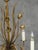 Metal Mid-Century Spanish Gilt Tôle Botanical Six-Light Chandelier, 1950s For Sale - Image 7 of 10