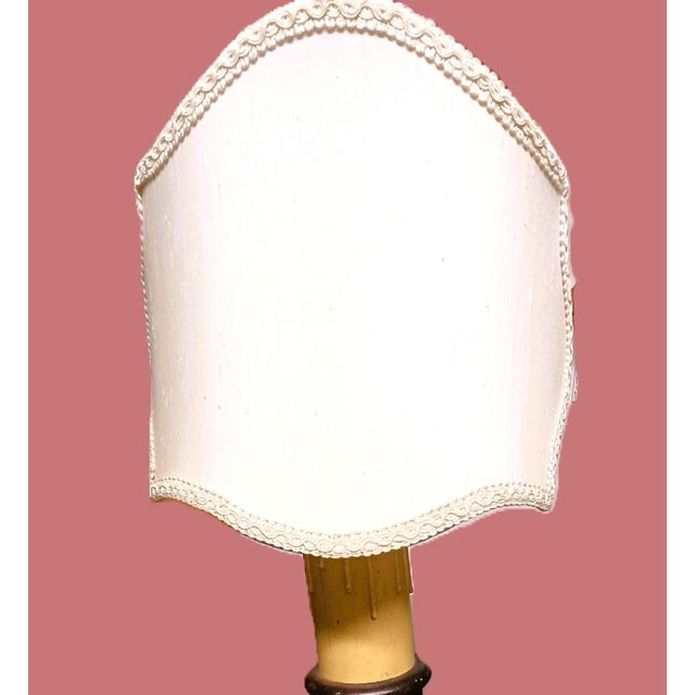 Particular Sicilian Table Lamp in Dark Wood, 1930s For Sale - Image 3 of 7