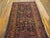 Brown 1880s Brown Geometric Antique Persian Tribal Kurdish Rug 4'6" X 8'4" Knotted Wool Carpet For Sale - Image 8 of 9