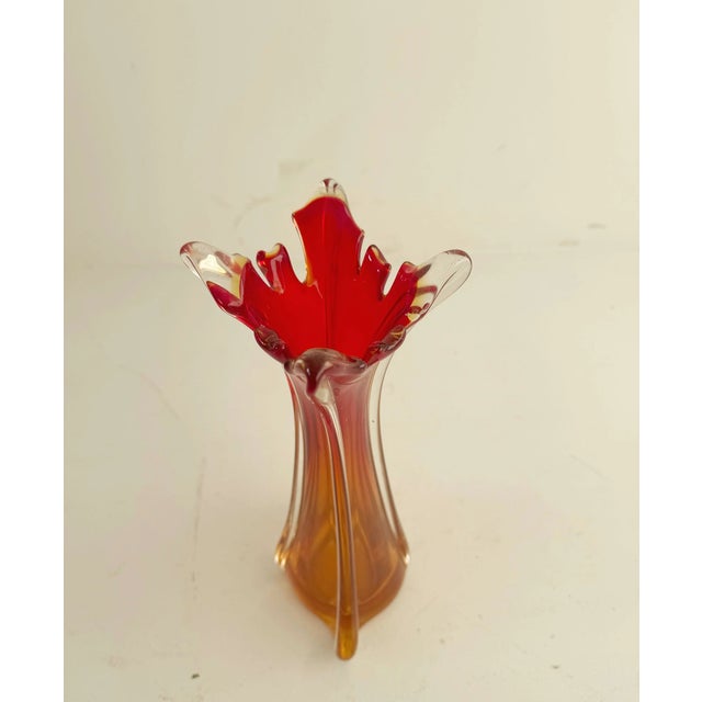 Vintage Blown Glass Vase, 1960s For Sale - Image 3 of 4