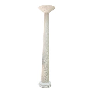 1980s Postmodern Plaster Torch Lamp For Sale