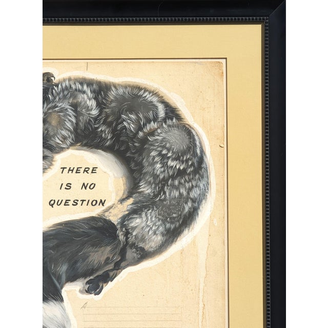 Robert Joy "There is No Question" Early Modern Original Foley's Ad Layout with Mink Stole, Early 20th Century For Sale In Houston - Image 6 of 11