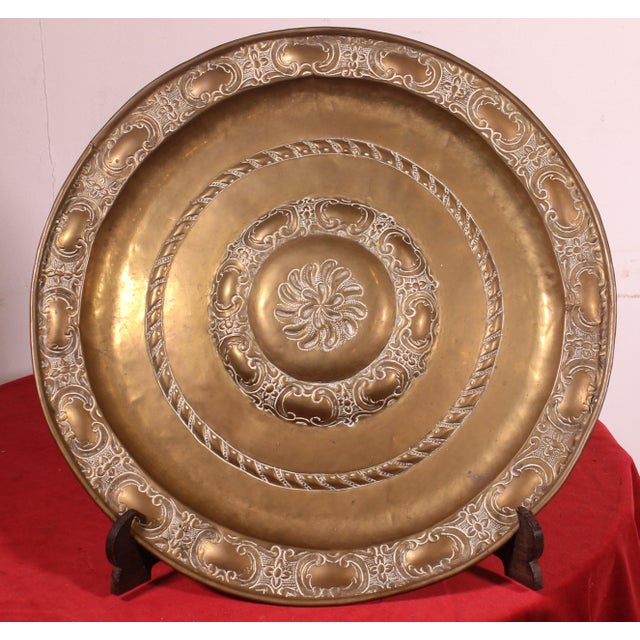 18th Century Brass Offering Dish, France For Sale - Image 8 of 8