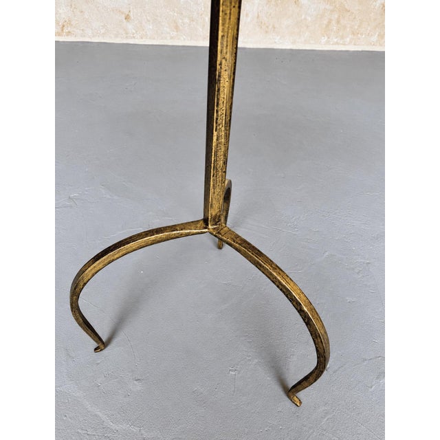 Spanish Iron Drinks Table With Dark Gold Patina For Sale - Image 10 of 13