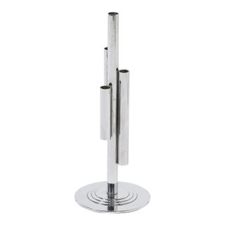Art Deco Streamlined Chrome Bud Vase by Chase For Sale