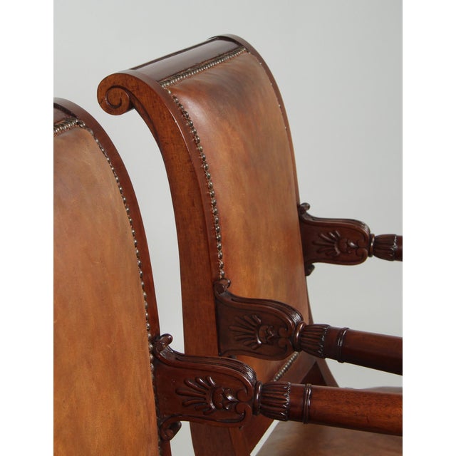 Empire Armchairs, 19th Century, Set of 2 For Sale - Image 4 of 16