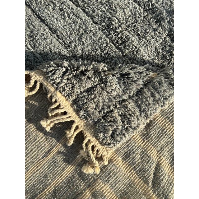 Blue Modern Moroccan Berber Rug, 1990 For Sale - Image 8 of 11