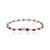Ruby Red Modern 14k White Gold 5.95ct Natural Ruby & Diamond Tennis Bracelet 6.5 Inches For Sale - Image 8 of 14