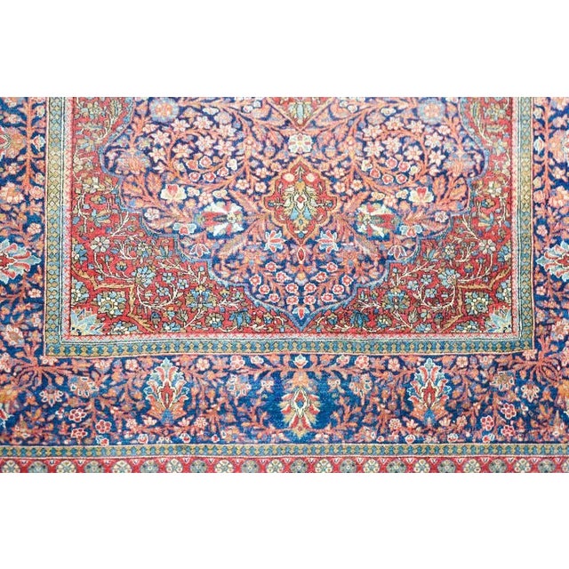 Textile Early 20th Century Kashan Rug For Sale - Image 7 of 13