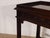 Vintage Pennsylvania House Dark Mahogany Chinese Chippendale Tea Table For Sale - Image 9 of 12
