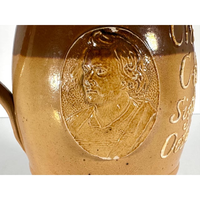 Antique Doulton Lambeth Stoneware Pitcher: 1893 World's Fair Columbian Exposition For Sale - Image 6 of 10