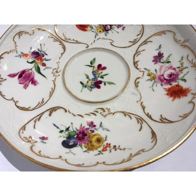 Mid-19th Century Golden Porcelain Covered Cup from Meissen, Set of 3 For Sale - Image 11 of 18