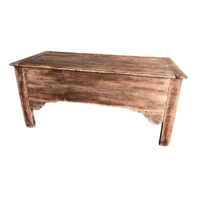 Large Antique Oak Blanket Chest For Sale