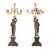 French Ormolu Bronze Candelabras on Black Marble, 1870s, Set of 2 For Sale - Image 4 of 18