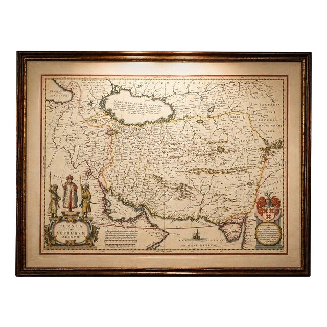 Blaeu Map of Middle Eastern, 1642 For Sale