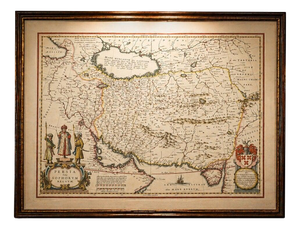 Blaeu Map of Middle Eastern, 1642