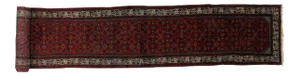 1950s Vintage Persian Injelas Runner - 2′8″ × 20′