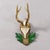 Rustic European Great Black Forest Red Deer Trophy on Carved Plaque - Germany 1954 For Sale - Image 3 of 6