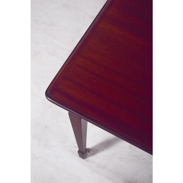 Wood Mid-Century Modern Danish Rectangular Side Table in Dark Wood, 1960s For Sale - Image 7 of 9