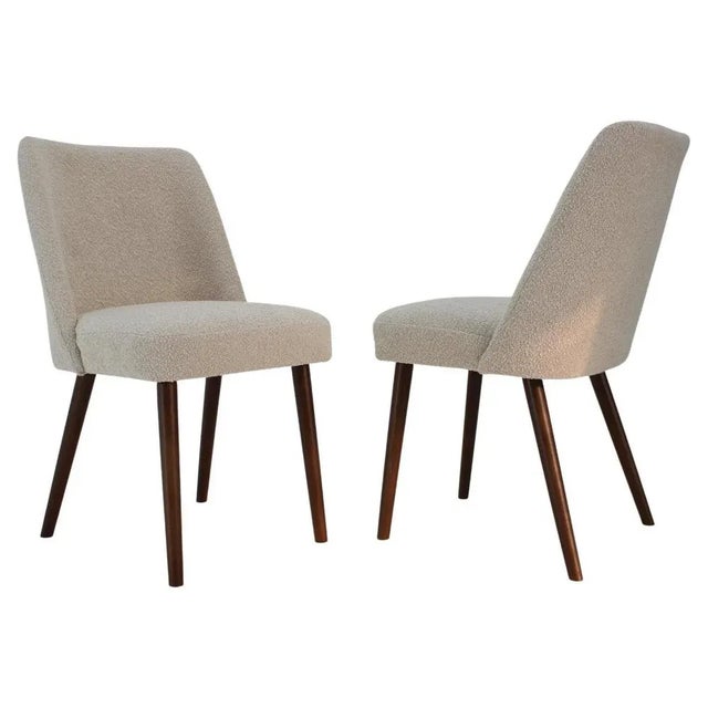 Set of Side Chairs in Bouclé, 1960s For Sale - Image 10 of 10