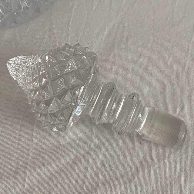 Glass Vintage Crystal Decanter, 1970s For Sale - Image 7 of 8