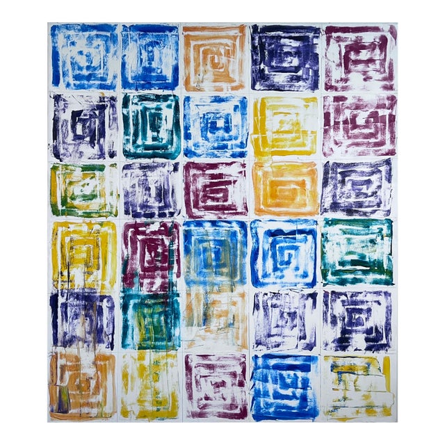 Contemporary Abstract Oil on Canvas "Memoir" by Dana Gordon For Sale