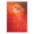 Late 20th Century Bright Red Orange Surreal Eye Painting For Sale