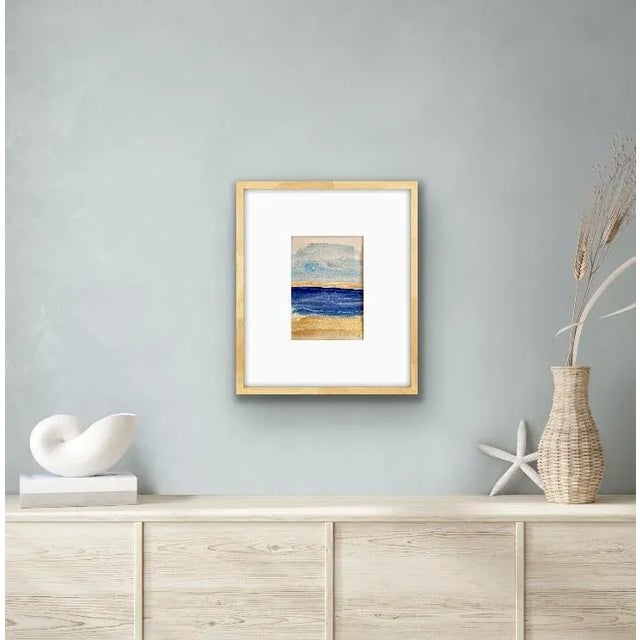 Small sketchbook watercolor painted on location Summerland, CA. Matted and ready to frame.