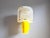 Mid-Century Modern Portuguese Yellow Acrylic Wall Sconce For Sale - Image 4 of 13