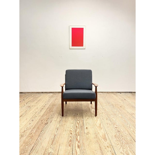 1950s Mid-Century Danish Modern Armchair by Grete Jalk for France & Søn, 1960s For Sale - Image 5 of 14
