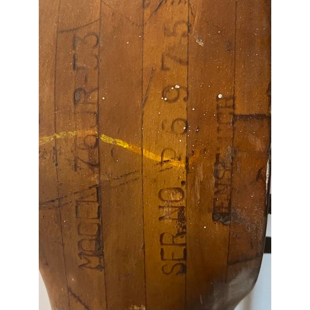 1940s Wood Sensenich Airplane Propeller, Marked With Model & Serial ...