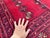 Textile Red Bokhara Hand-Knotted Wool Rug - 7'3" X 5'4" For Sale - Image 7 of 11