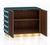 Petrol Blue Murano Glass 90-Sphere Cabinet on Brass Plinth from Justfurnituress SRL For Sale - Image 4 of 9