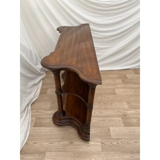 1970s Vintage Heritage Grand Tour Sofa Table Console Hall Table Shelves For Sale In Palm Springs - Image 6 of 10