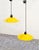 Yellow Enamel Lampiatta Pendant Lamps by Jonathan De Pas & Donato Durbino from Stilnovo, 1960s, Set of 2 For Sale - Image 6 of 12