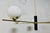 Suspension chandelier with 5 white opal spheres facing upwards. Up to 250V (Europe/UK Standard).The wiring of this item...
