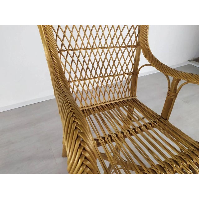 Vintage Rattan Chair For Sale - Image 10 of 18