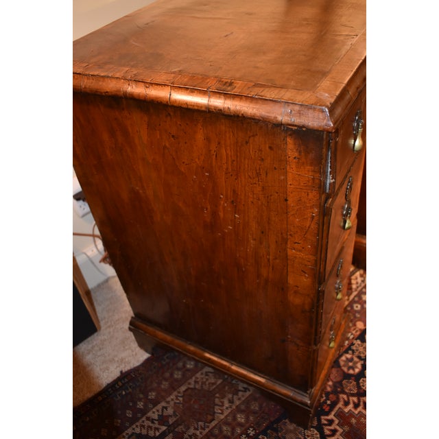Walnut Kneehole Dressing Table or Desk For Sale - Image 11 of 12
